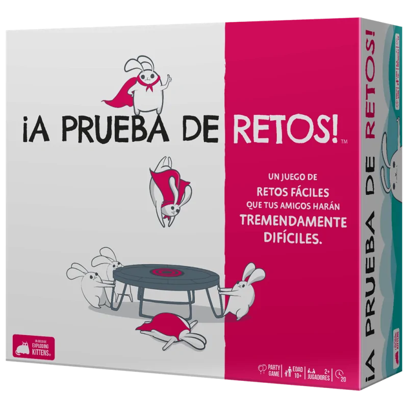 ¡A Prueba de Retos! de Exploding Kittens en Juegos de Tablero | La Cueva Roja