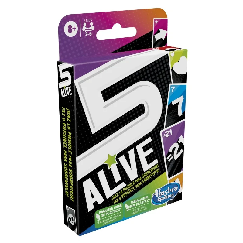Juego cartas 5 alive de Hasbro en Juegos de Tablero | La Cueva Roja