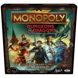 Monopoli Dungeons & Drangons: Honor de Los Dragones de Hasbro en Juegos de Tablero | La Cueva Roja