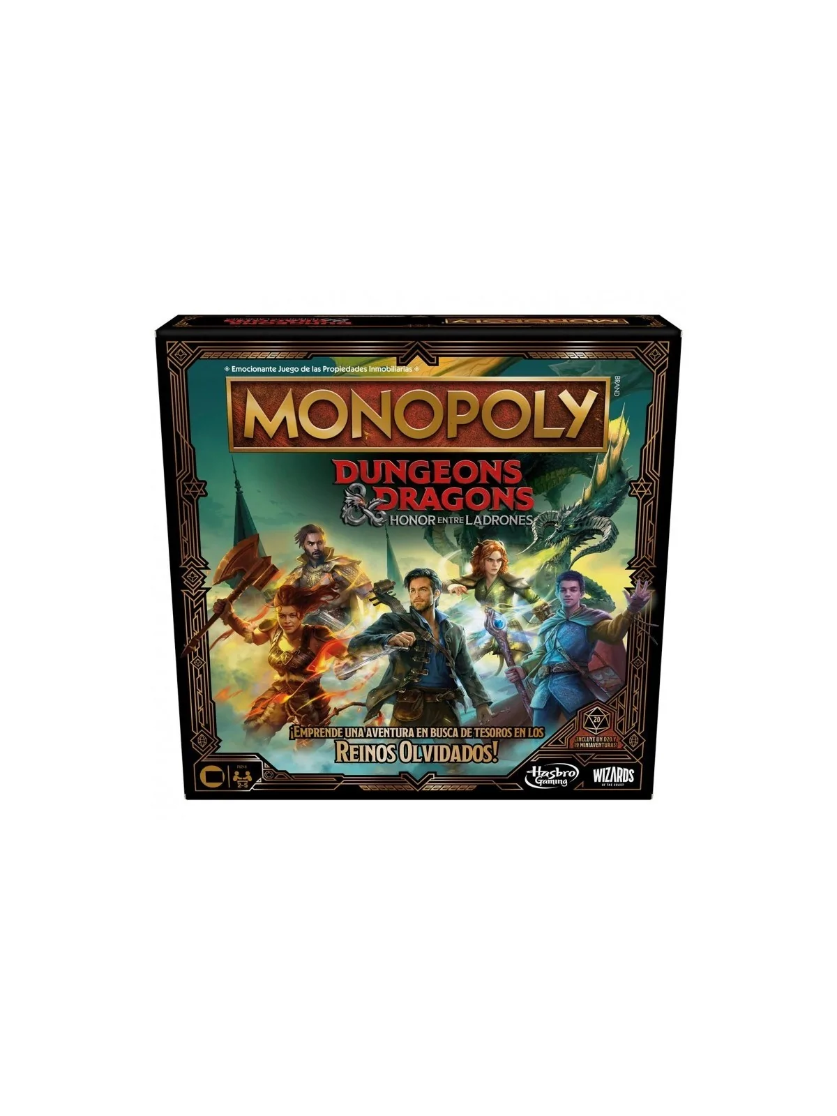 Monopoli Dungeons & Drangons: Honor de Los Dragones de Hasbro en Juegos de Tablero | La Cueva Roja