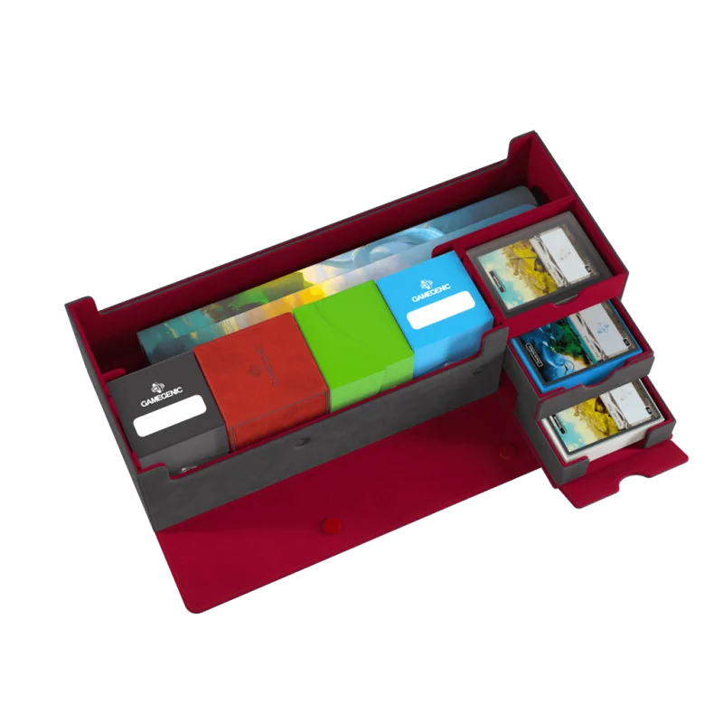 Cards' Lair 1000+ PRO Grey/Red de Gamegenic en Otros | La Cueva Roja