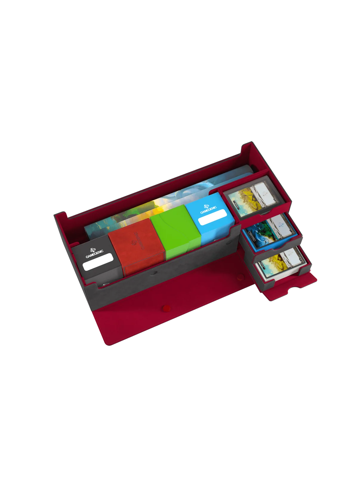Cards' Lair 1000+ PRO Grey/Red de Gamegenic en Otros | La Cueva Roja