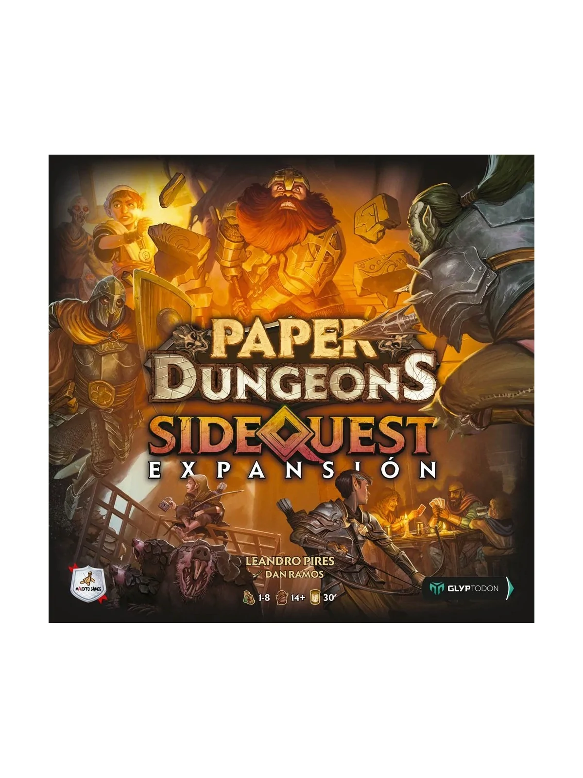 Paper Dungeons: Side Quest de Maldito Games en Juegos de Tablero | La Cueva Roja