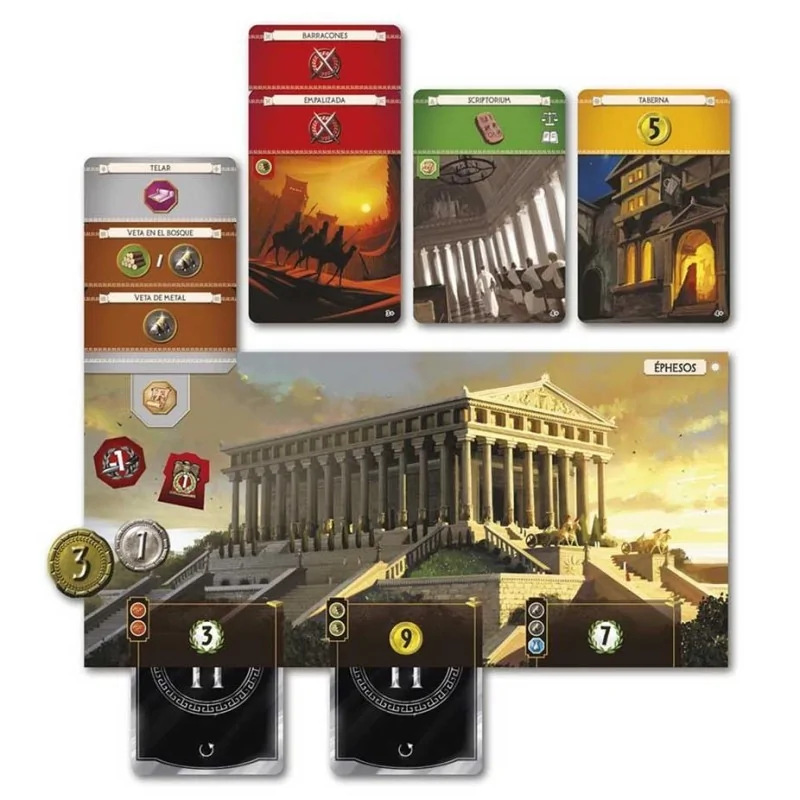 7 Wonders Nueva Edición de Repos Production en Juegos de Tablero | La Cueva Roja