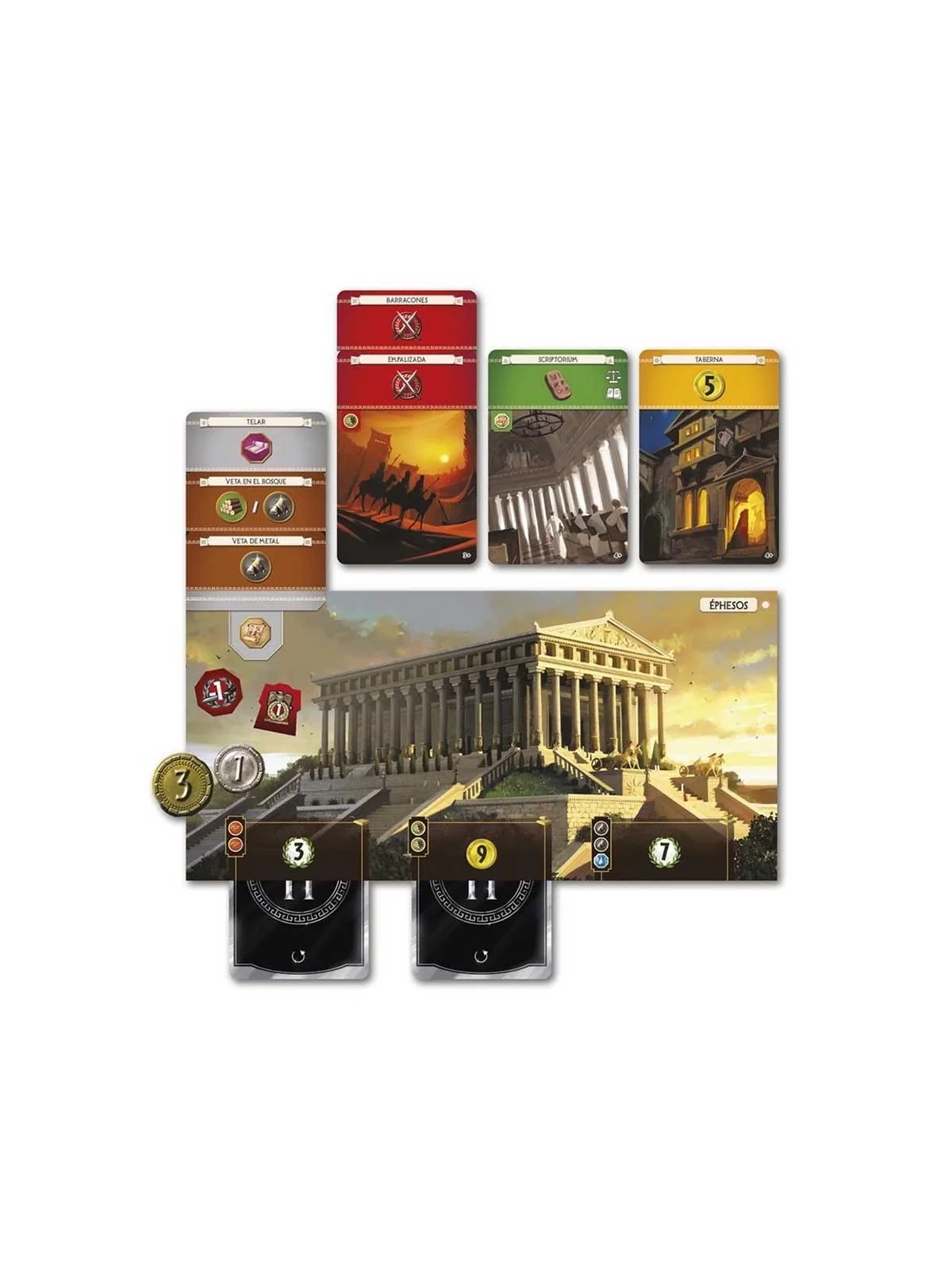 7 Wonders Nueva Edición de Repos Production en Juegos de Tablero | La Cueva Roja