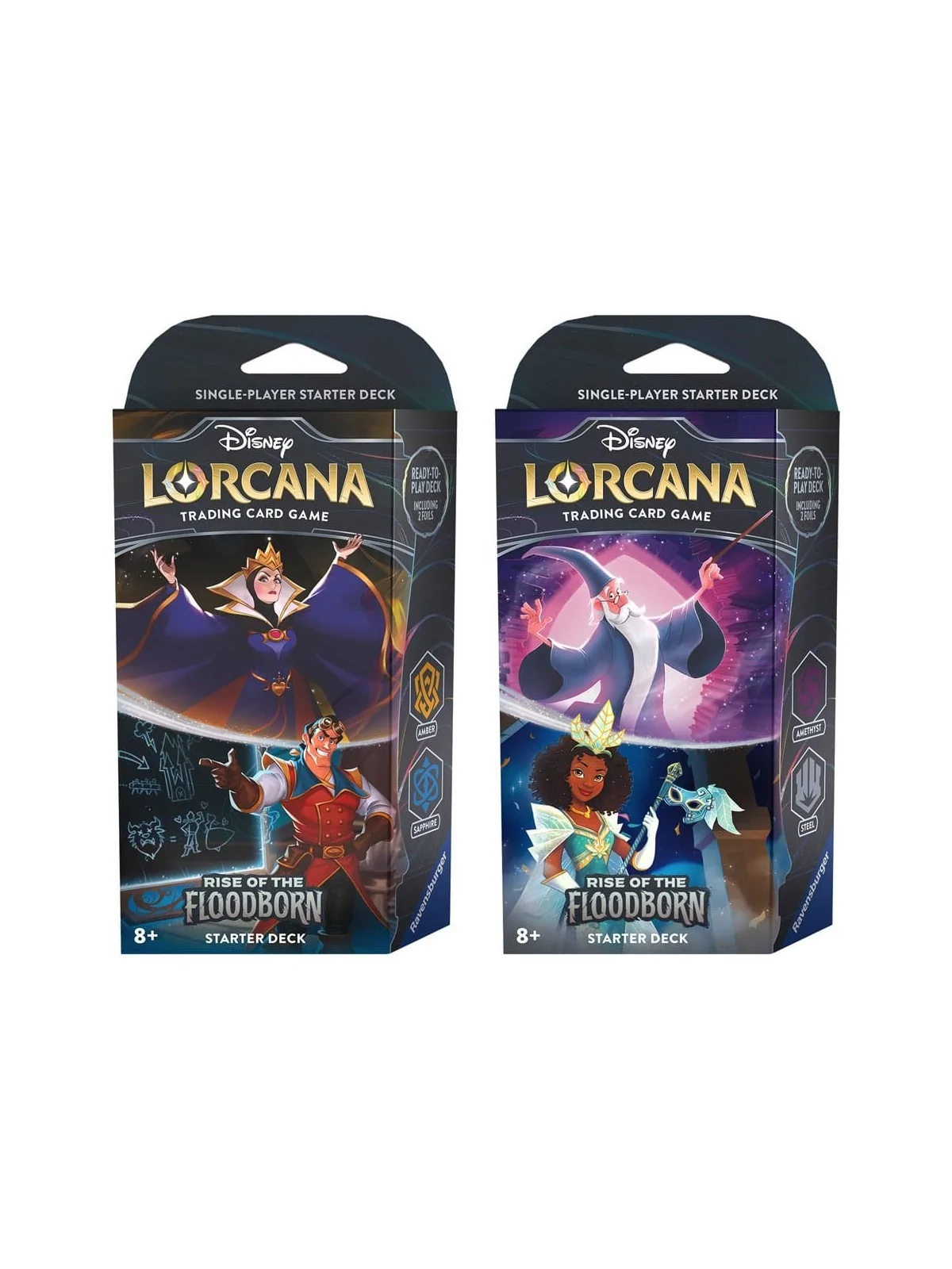 Disney Lorcana TCG Rise of the Floodborn Mazos de Inicio Pack (Inglés) de Ravensburger en Disney Lorcana | La Cueva Roja