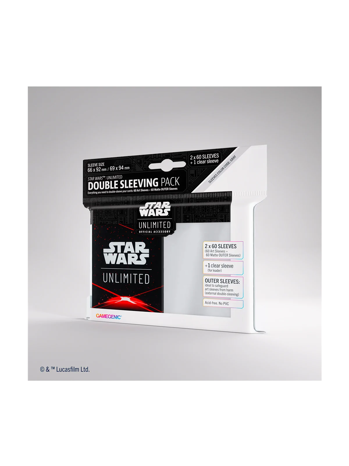 Star Wars Unlimited: Art Sleeves Double Space Red de Gamegenic en Star Wars: Unlimited | La Cueva Roja