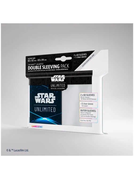 Star Wars Unlimited: Art Sleeves Double Space Blue de Gamegenic en Star Wars: Unlimited | La Cueva Roja
