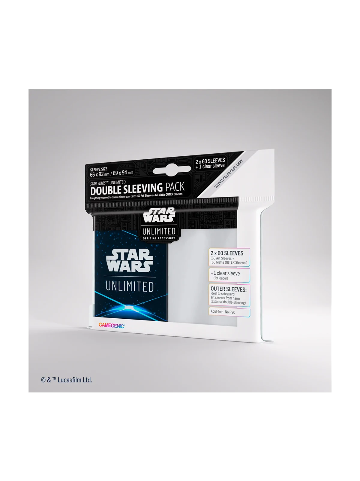 Star Wars Unlimited: Art Sleeves Double Space Blue de Gamegenic en Star Wars: Unlimited | La Cueva Roja