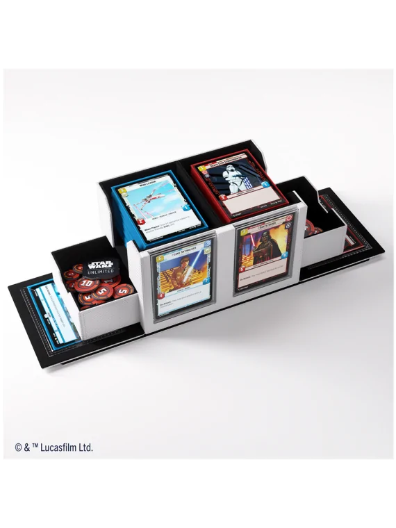 Star Wars: Unlimited Double Deck Pod White/Black de Gamegenic en Star Wars: Unlimited | La Cueva Roja