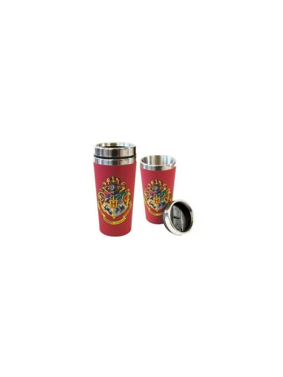 Taza de Viaje Harry Potter con Escudo Hogwarts de Stor en Merchandising | La Cueva Roja
