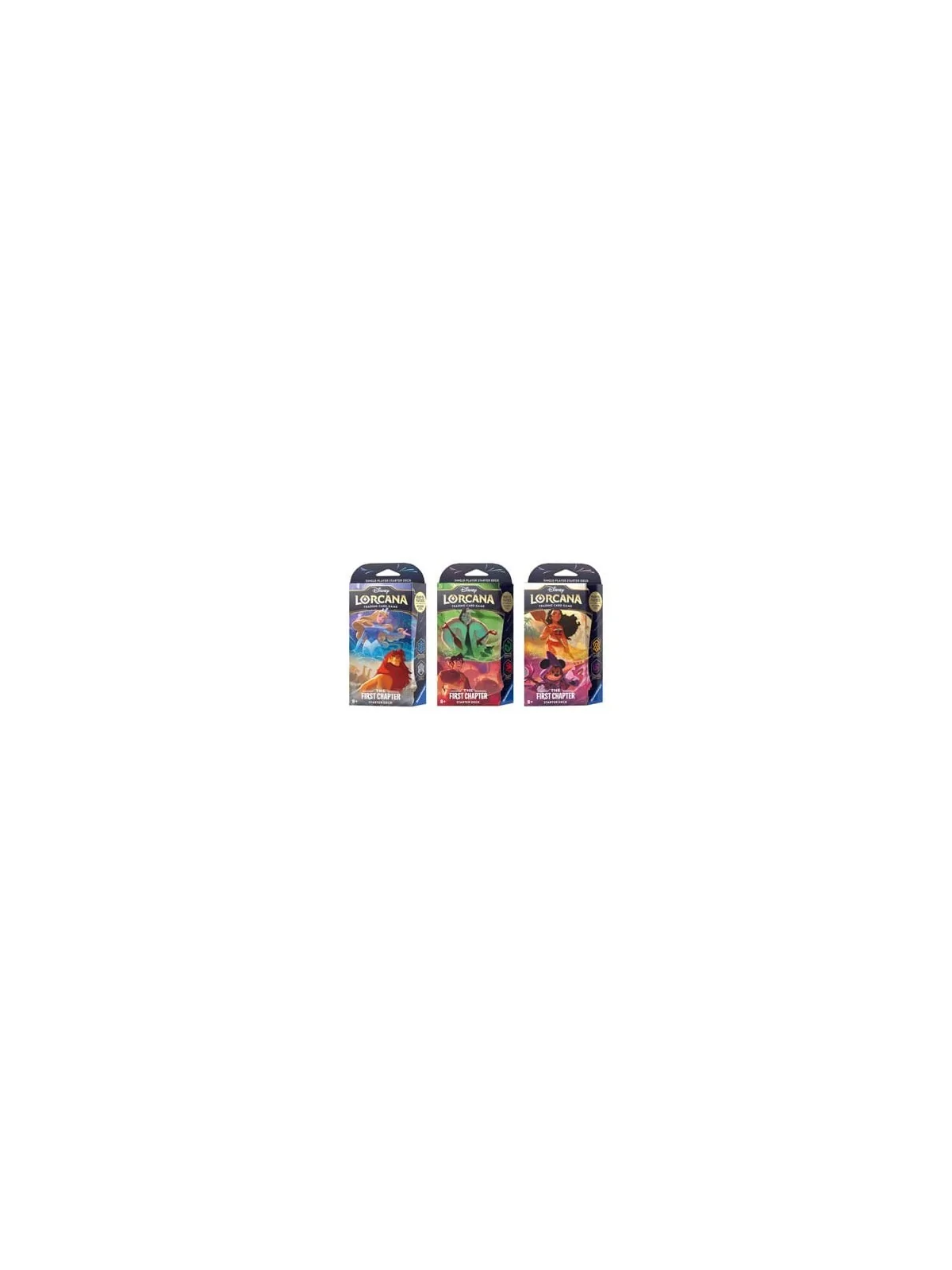 Disney Lorcana TCG The First Chapter Mazos de Inicio Pack (Inglés) de Ravensburger en Disney Lorcana | La Cueva Roja
