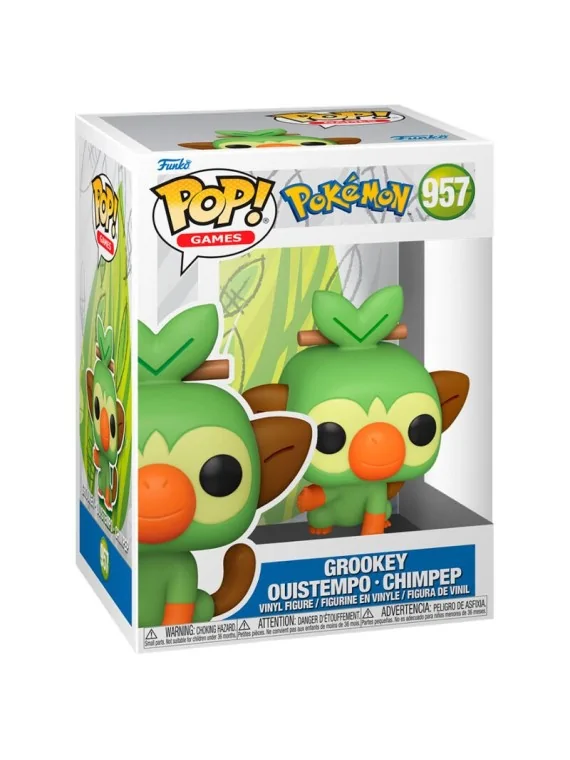 Funko POP! Pokémon: Grookey (957) de Funko en Funko Pop | La Cueva Roja