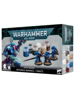 Warhammer 40.000: Space Marines - Infernus Marines + Paints Set (60-11) de Games Workshop en WARHAMMER 40.000 | La Cueva Roja