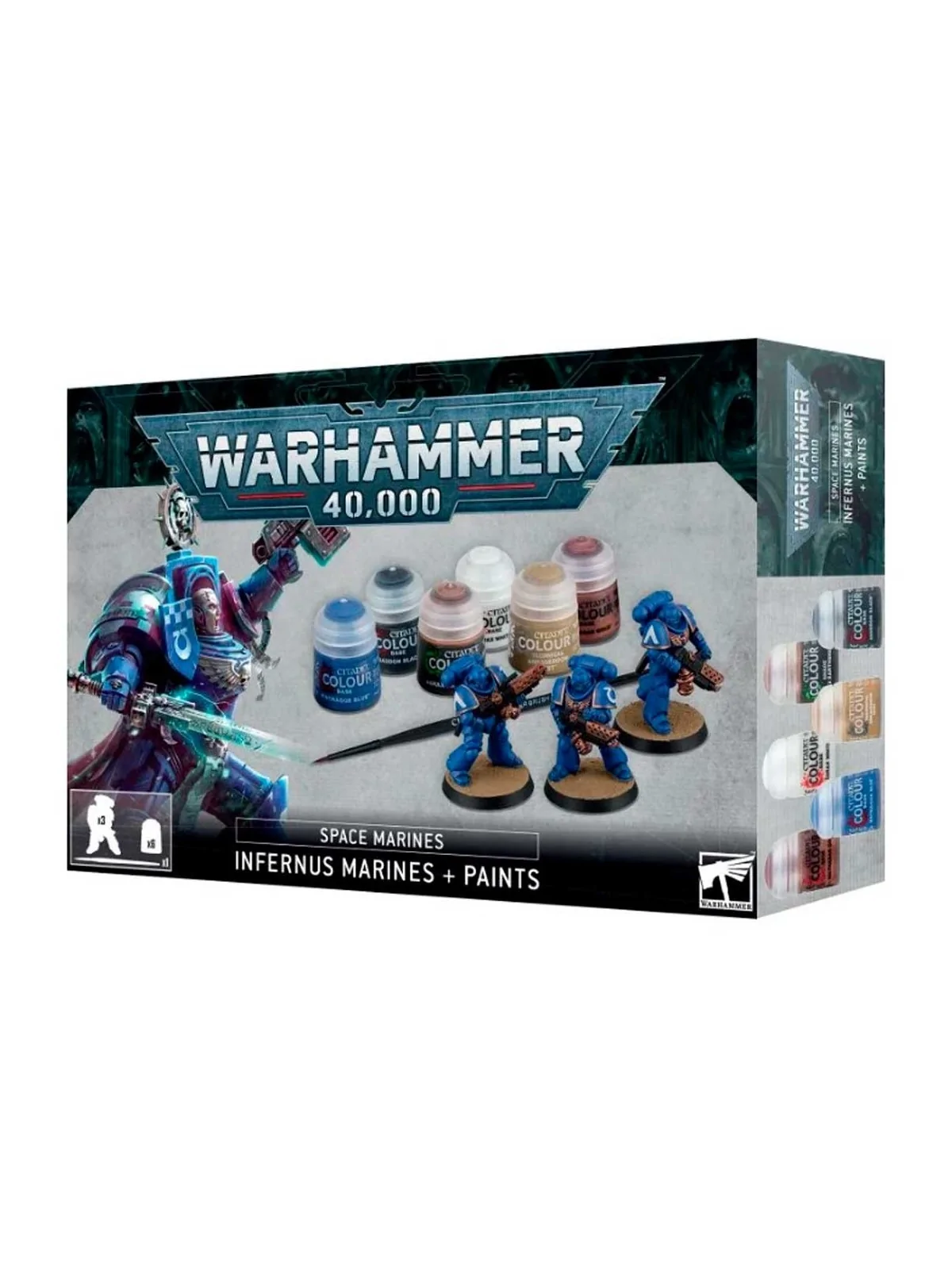 Warhammer 40.000: Space Marines - Infernus Marines + Paints Set (60-11) de Games Workshop en WARHAMMER 40.000 | La Cueva Roja