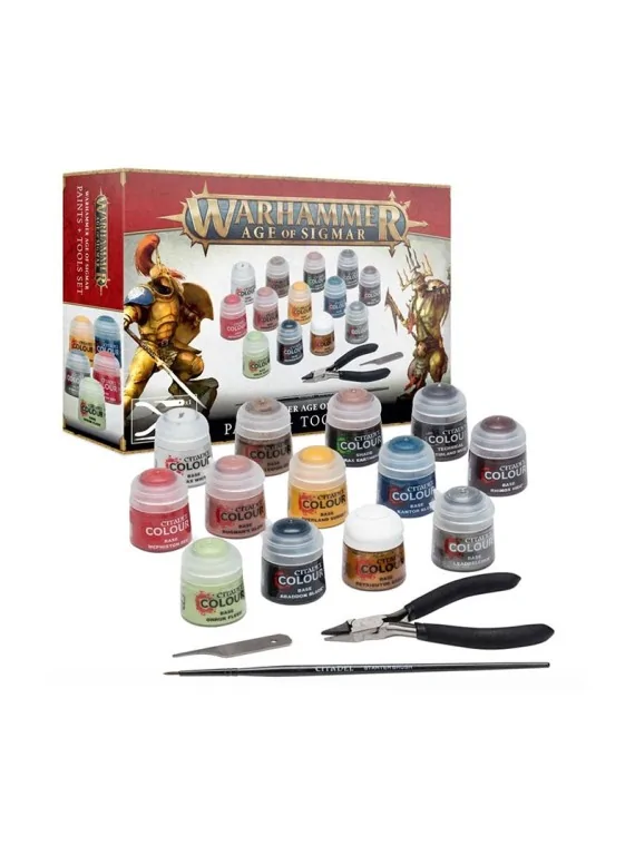 Warhammer Age Of Sigmar - Pinturas + Herramientas (80-17) de Games Workshop en Warhammer Colour | La Cueva Roja