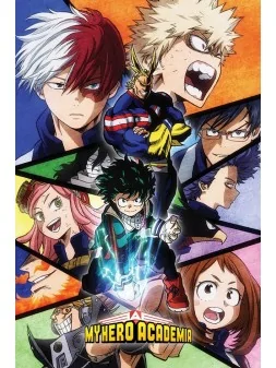 My Hero Academia  Characters Mosaic 61 x 91 cm de Pyramid en Pósters | La Cueva Roja