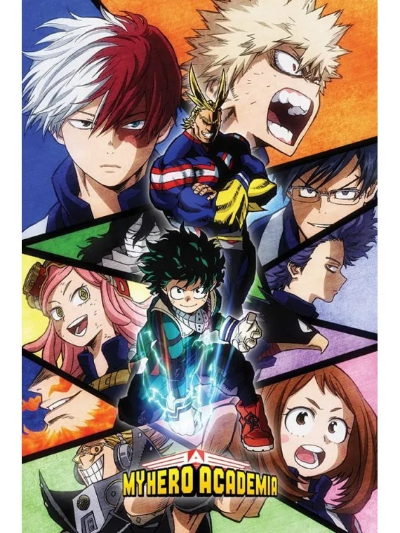 My Hero Academia  Characters Mosaic 61 x 91 cm de Pyramid en Pósters | La Cueva Roja