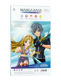 Ultimate Guard Manga Bags Bolsas con Cierre Reutilizable de Mangas (100) de Ultimate Guard en Fundas | La Cueva Roja