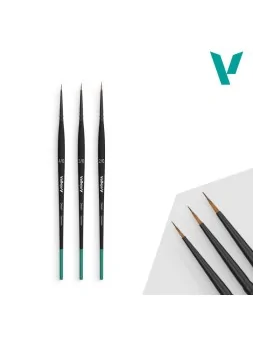 Vallejo Definition Set: Detail Series - Pelo Sintetico Size 4/0-3/0-2/0 (B02990) de Vallejo en Vallejo | La Cueva Roja