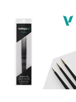 Vallejo Definition Set: Pro Modeler Series - Pelo Natural (Size 4/0-3/0-2/0) de Vallejo en Vallejo | La Cueva Roja