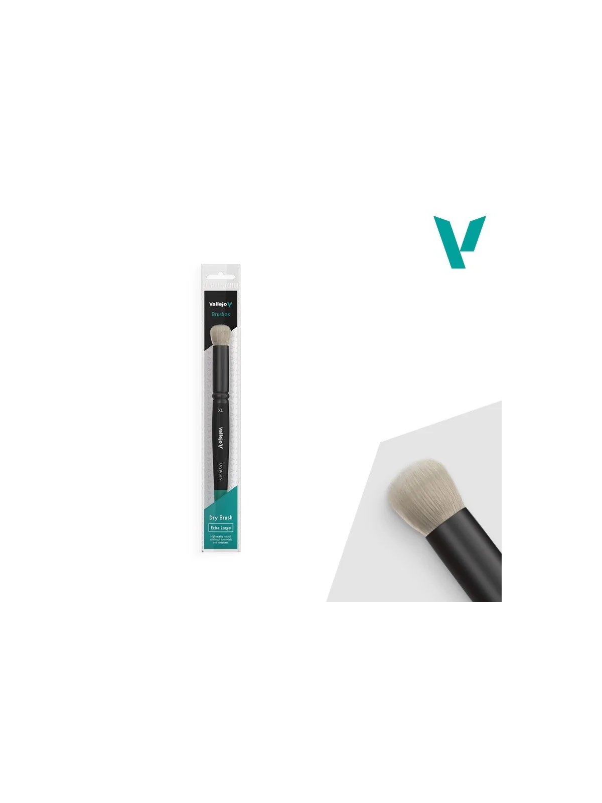 Vallejo Dry Brush - Pelo Natural (Extra Large) de Vallejo en Vallejo | La Cueva Roja