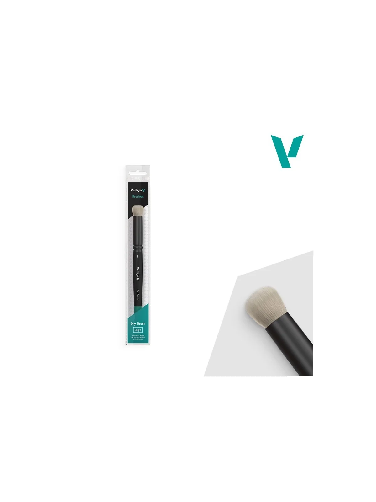 Vallejo Dry Brush - Pelo Natural Large (B07003) de Vallejo en Vallejo | La Cueva Roja