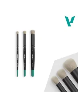 Vallejo Dry Brush Set - Pelo Sintetico (Size Small-Medium-Large) de Vallejo en Vallejo | La Cueva Roja