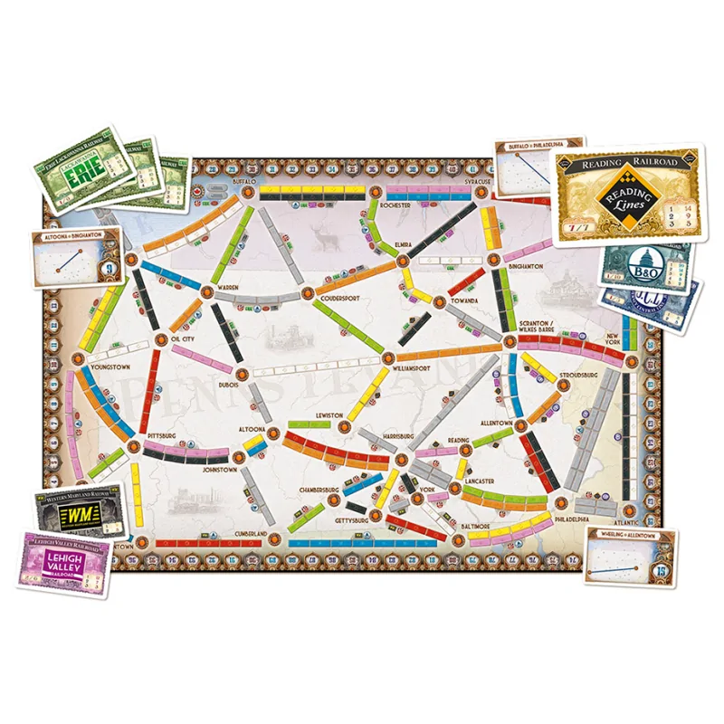 ¡Aventureros al Tren! Reino Unido (+ Pennsylvania) de Asmodee en Juegos de Tablero | La Cueva Roja