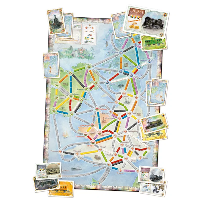 ¡Aventureros al Tren! Reino Unido (+ Pennsylvania) de Asmodee en Juegos de Tablero | La Cueva Roja