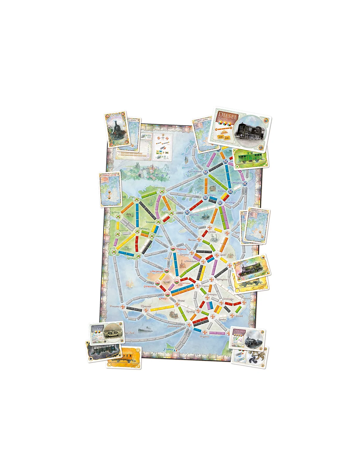 ¡Aventureros al Tren! Reino Unido (+ Pennsylvania) de Asmodee en Juegos de Tablero | La Cueva Roja