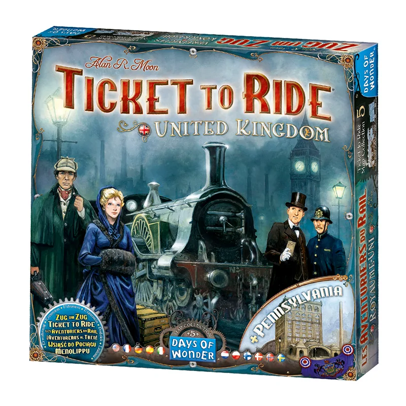 ¡Aventureros al Tren! Reino Unido (+ Pennsylvania) de Asmodee en Juegos de Tablero | La Cueva Roja