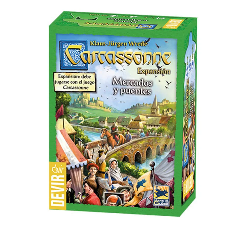 Carcassonne: Mercados y Puentes de Devir en Juegos de Tablero | La Cueva Roja