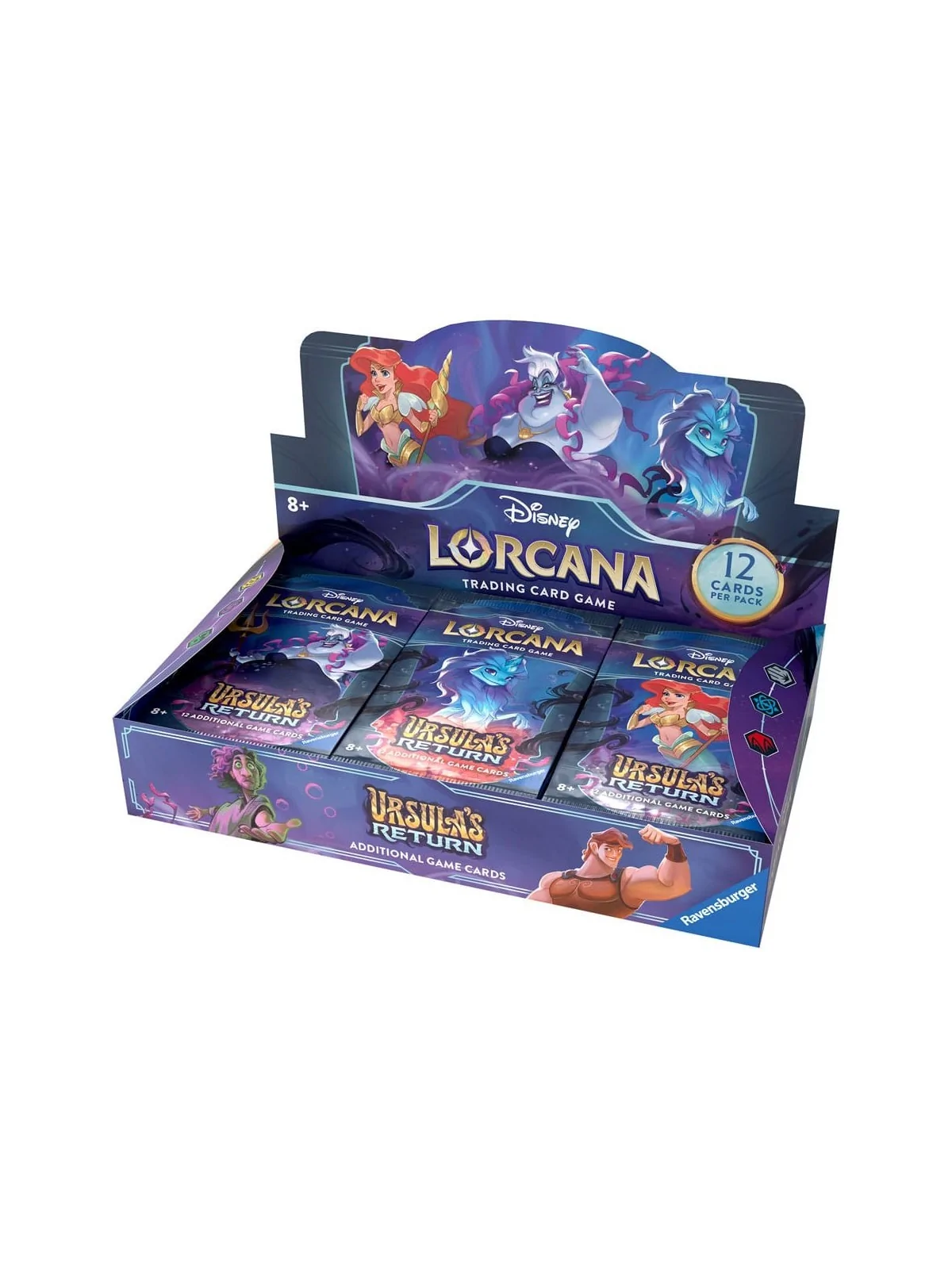 Disney Lorcana TCG  Ursula's Return Sobres Expositor (Inglés) de Ravensburger en Disney Lorcana | La Cueva Roja