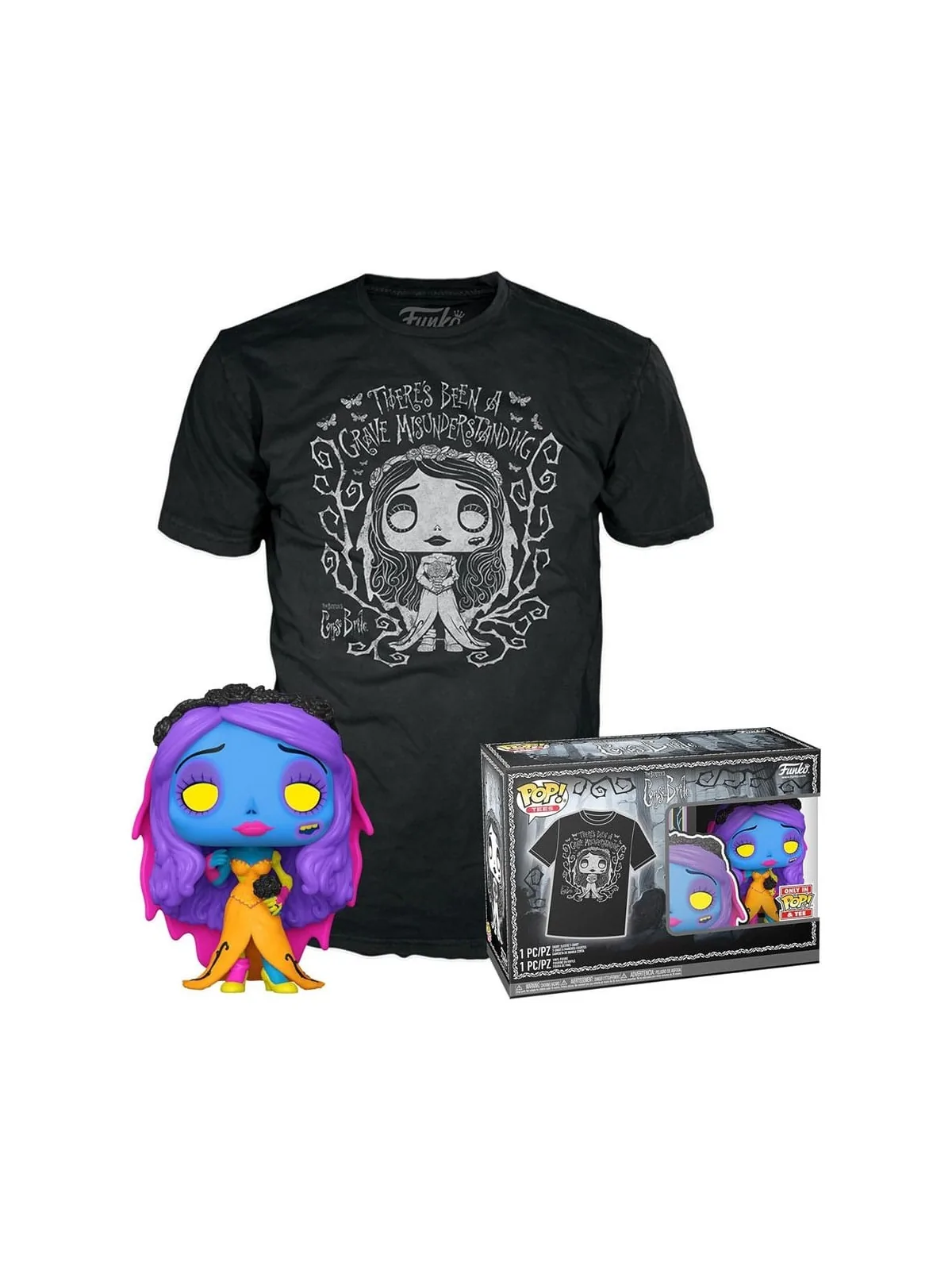 POP & Tee! Set de Funko y Camiseta Emily de Funko en Merchandising | La Cueva Roja