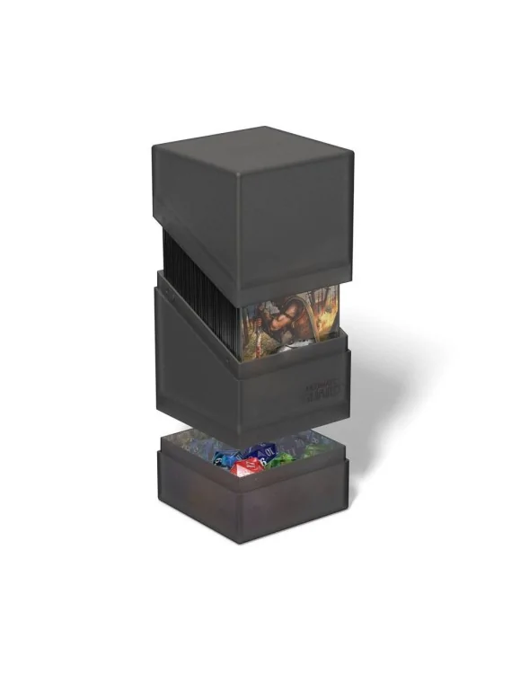 Ultimate Guard Boulder'n'Tray 100+ Onyx de Ultimate Guard en Cajas para Cartas | La Cueva Roja