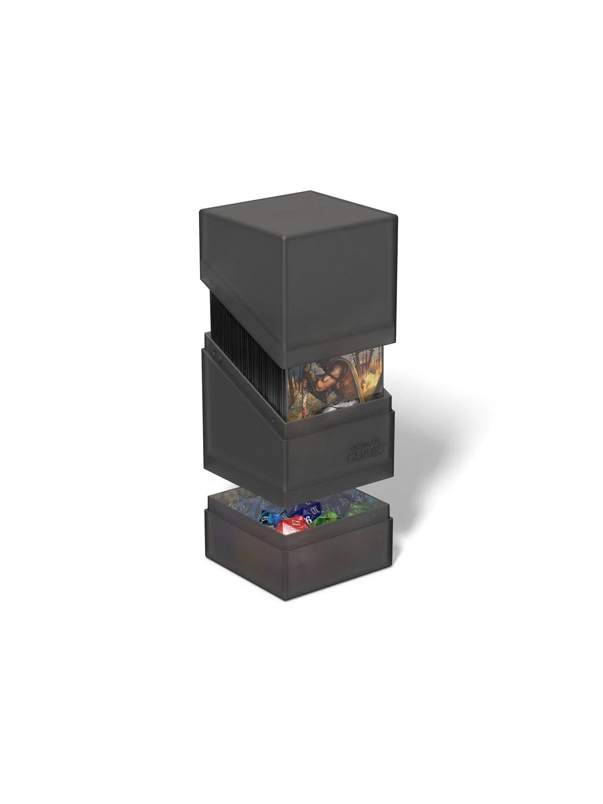 Ultimate Guard Boulder'n'Tray 100+ Onyx de Ultimate Guard en Cajas para Cartas | La Cueva Roja