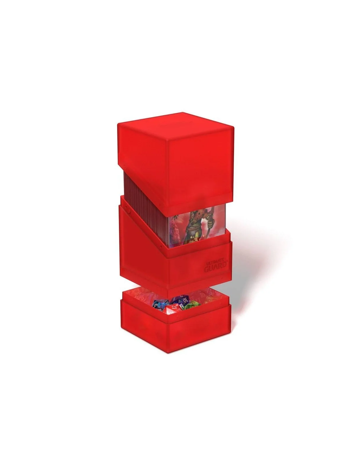 Ultimate Guard Boulder´n´Tray 100+ Ruby de Ultimate Guard en Cajas para Cartas | La Cueva Roja