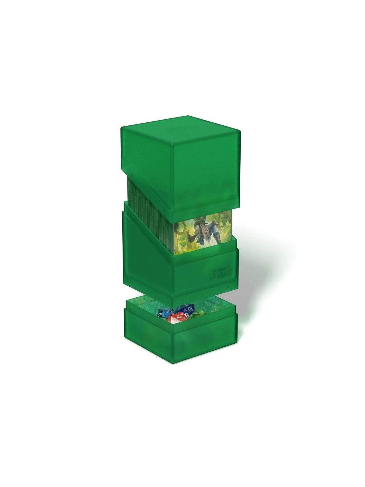 Ultimate Guard Boulder´n´Tray 100+ Emerald de Ultimate Guard en Cajas para Cartas | La Cueva Roja