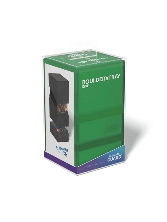 Ultimate Guard Boulder´n´Tray 100+ Emerald de Ultimate Guard en Cajas para Cartas | La Cueva Roja