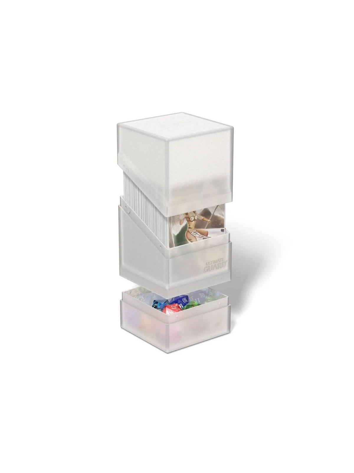 Ultimate Guard Boulder´n´Tray 100+ Frosted de Ultimate Guard en Cajas para Cartas | La Cueva Roja