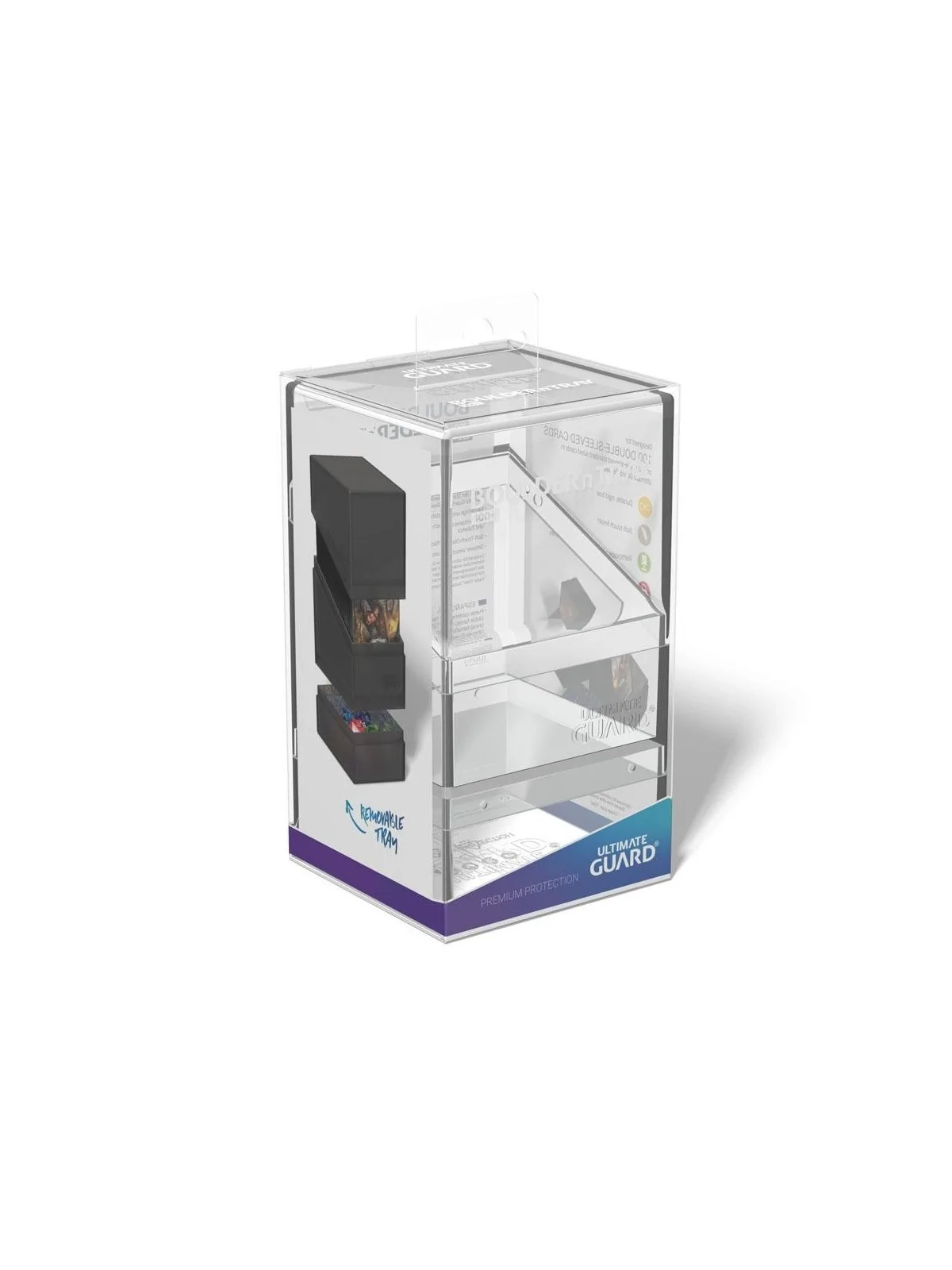 Ultimate Guard Boulder´n´Tray 100+ Transparente de Ultimate Guard en Cajas para Cartas | La Cueva Roja