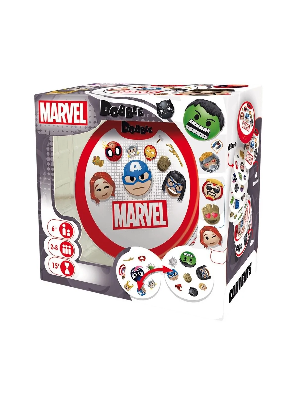 Dobble Marvel Emoji de Juegos en Juegos de Tablero | La Cueva Roja