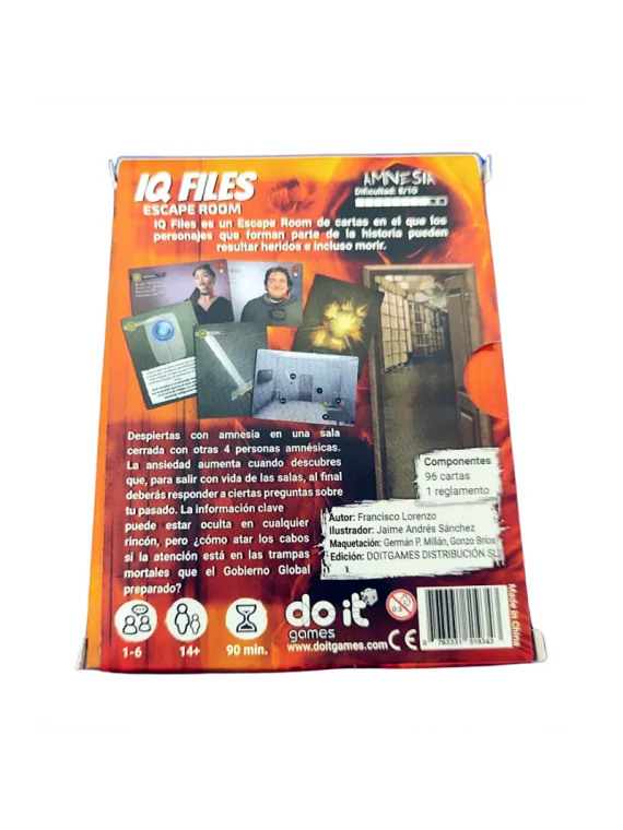 Iq Files: Amnesia de Do It Games en Juegos de Cartas | La Cueva Roja