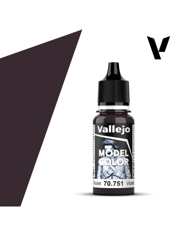 Violeta Negro Model Color Vallejo 18 ml (70751) de Vallejo en Vallejo | La Cueva Roja