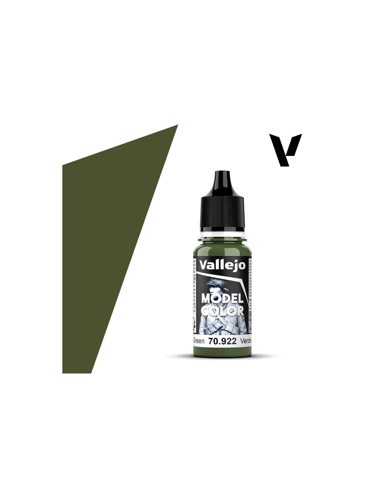 Verde Uniforme Model Color Vallejo 18 ml (70922) de Vallejo en Vallejo | La Cueva Roja
