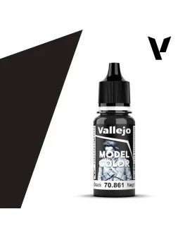 Negro Brillante Model Color Vallejo 18 ml (70861) de Vallejo en Vallejo | La Cueva Roja