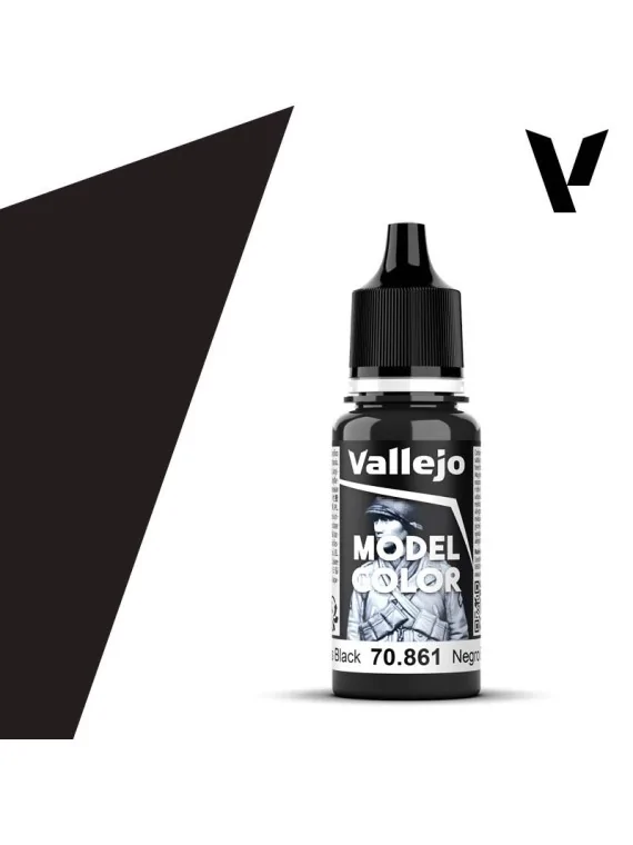 Negro Brillante Model Color Vallejo 18 ml (70861) de Vallejo en Vallejo | La Cueva Roja