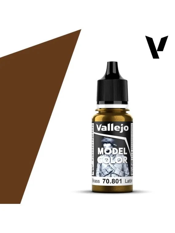 Latón Model Color Vallejo 18 ml (70801) de Vallejo en Vallejo | La Cueva Roja