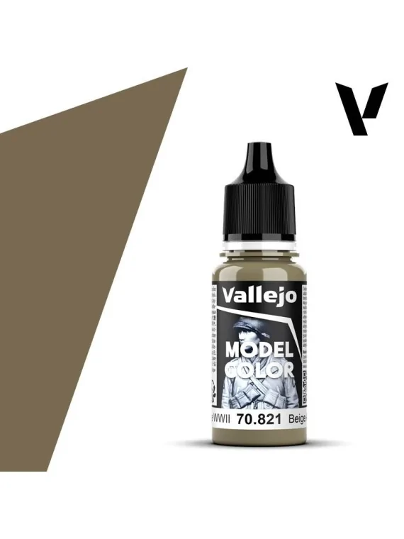 Beige Alemán WWII Model Color Vallejo 18 ml (70821) de Vallejo en Vallejo | La Cueva Roja
